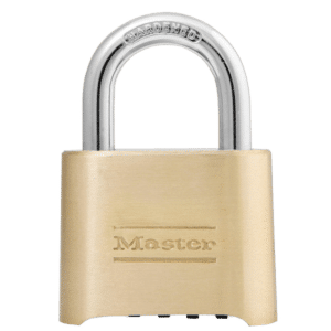 MASTER LOCK 175 Brass Open Shackle Combination Padlock - KD Visi