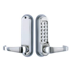 CODELOCKS CL510 / CL515 Digital Lock With Tubular Latch - CL510 SS Without Passage Set