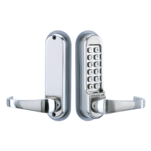 CODELOCKS CL510 / CL515 Digital Lock With Tubular Latch - CL515 SS With Passage Set