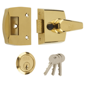ERA 1430 Non-Deadlocking Nightlatch - 40mm PB Case - PB Cyl Boxed