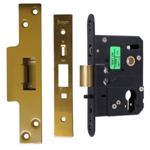 Briton 5250-57 Euro / Oval Nightlatch Case - 76mm PB Boxed