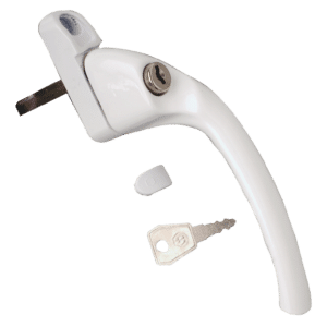 HOPPE UPVC Espag Handle Cranked - RH - White