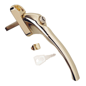 HOPPE UPVC Espag Handle Cranked - LH - Gold