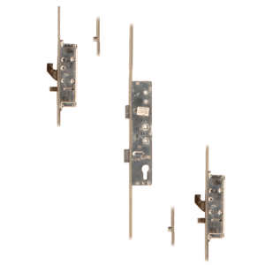 LOCKMASTER Lever Operated Latch & Deadbolt Twin Spindle - 2 Hook 2 Anti-Lift 2 Roller - 35/92-62