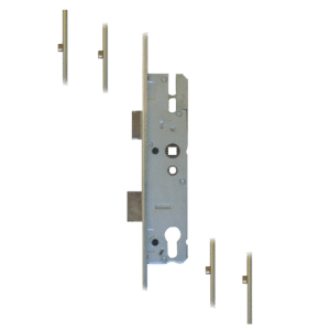 KFV Lever Operated Latch & Deadbolt `U` Rail - 4 Roller - 35/92