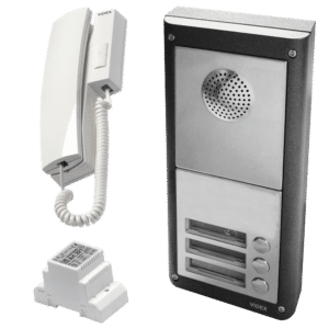 VIDEX 4K Series Surface Mounted Audio Kit c/w 3011 Handset - 3 Way