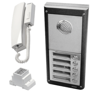 VIDEX 4K Series Surface Mounted Audio Kit c/w 3011 Handset - 5 Way