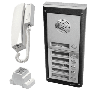 VIDEX 4K Series Surface Mounted Audio Kit c/w 3011 Handset - 6 Way