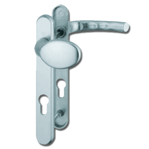 HOPPE Atlanta UPVC Lever / Moveable Pad Door Furniture 77G/3831N/1710 - 92mm Centres Silver