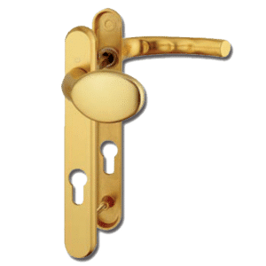 HOPPE Atlanta UPVC Lever / Moveable Pad Door Furniture 77G/3831N/1710 - 92mm Centres Gold