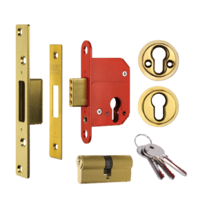ERA 263 & 363 Fortress BS Euro Deadlock With Cylinder - 64mm PB KD Boxed