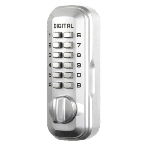 LOCKEY Digital Lock Key Safe - Satin Chrome Visi