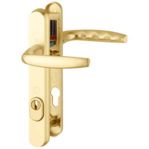 HOPPE Atlanta TS007 (2 Star) Door Furniture PAS24 92mm Centres 122mm Screw Centres - Gold (Suits 70mm Thick Door)