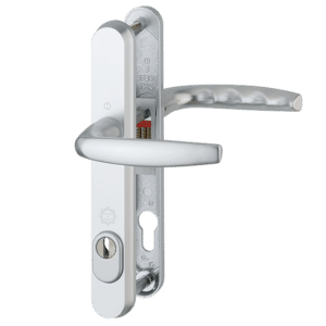 HOPPE Atlanta TS007 (2 Star) Door Furniture PAS24 92mm Centres 215mm Screw Centres - Silver (Suits 70mm Thick Door)