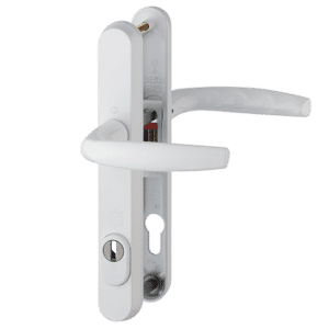 HOPPE Atlanta TS007 (2 Star) Door Furniture PAS24 92mm Centres 215mm Screw Centres - White (Suits 70mm Thick Door)