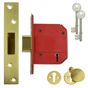 UNION J2100S StrongBOLT BS 5 Lever Deadlock - 75mm PB KD Boxed