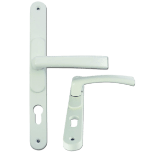 FLEXI UPVC Lever Door Furniture - 59mm - 96mm Centres WH
