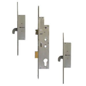 FULLEX Crimebeater 20mm Lever Operated Latch & Deadbolt Twin Spindle - 2 Hook - 35/92-62 - 20mm Faceplate