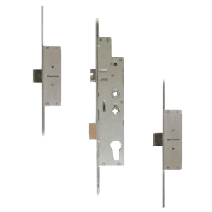 FULLEX Crimebeater 20mm Lever Operated Latch & Deadbolt Twin Spindle - 2 Dead Bolt - 35/92-62 - 20mm Radius Faceplate