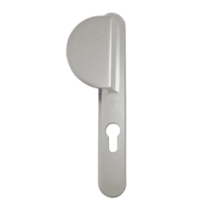 HOPPE UPVC Lever / Fixed Pad Door Furniture 554/3360N - 92mm Centres Silver