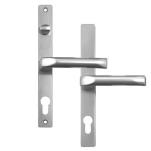 HOPPE UPVC Lever Door Furniture To Suit Fullex c/w Snib - 68mm Centres Silver
