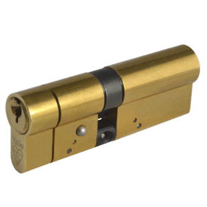 YALE Snap Resistant Euro Double Cylinder - 90mm 40/50 (35/10/45) KD PB