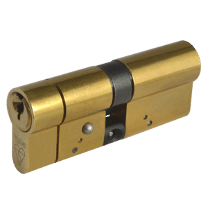 YALE Snap Resistant Euro Double Cylinder - 80mm 40/40 (35/10/35) KD PB