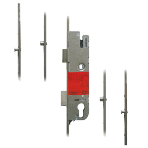 GU Secury Europa Lever Operated Latch & Deadbolt - 2 Roller & 2 Mushrooms - 35/92