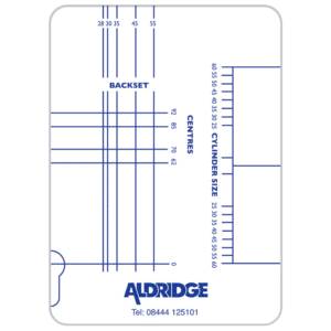 ALDRIDGE Multipoint Lock & Cylinder Gauge - Perspex