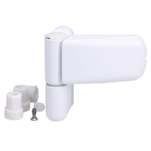 ASEC Adjustable Flag Hinge For UPVC Doors - White