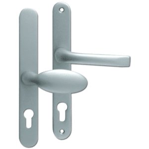 MILA Prolinea 92/62 Offset Lever/Pad UPVC Furniture - 240mm Backplate - Chrome