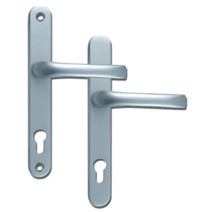MILA Prolinea 92 Lever/Lever UPVC Furniture - 240mm Backplate - Chrome
