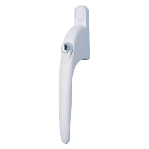 SECURISTYLE Virage In Line Espag Handle - 40mm - Locking - White