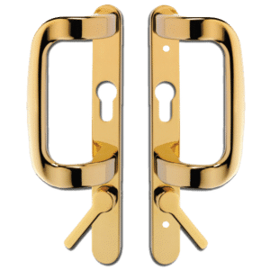 YALE Sparta Patio Door Handle With Levers - Euro - Gold