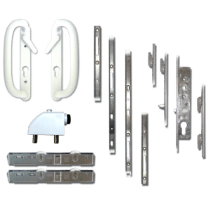 MILA Fearless Complete Patio Lock Door Kit - White