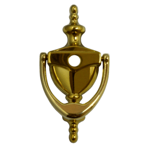 AVOCET Door Knocker Cut For Viewer - Gold
