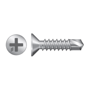 RAPIERSTAR Self Drill Screws For Reinforced UPVC - Countersunk - 3.9mm x 25mm - ZP (Qty 1000)