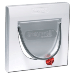 STAYWELL Pet Door 4 Way Lock 900 Series Cat Flap - 224mm X 224mm White