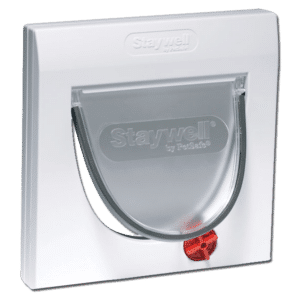 STAYWELL Pet Door 4 Way Lock 900 Series Cat Flap - 224mm X 224mm White