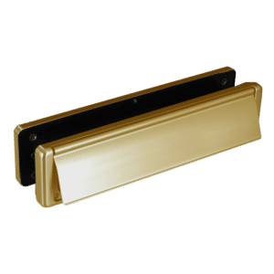 FAB & FIX Nu-Mail UPVC Letter Box 40-80 - 310mm Wide - Gold