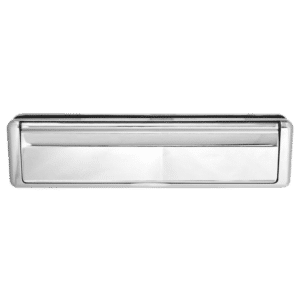FAB & FIX Nu-Mail UPVC Letter Box 20-40 - 310mm Wide - Chrome