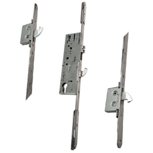 DOORMASTER Professional Lever Operated Latch & Hook - 2 Adjustable Hooks (Timber & Composite) - 45/92 - 20mm Face Plate
