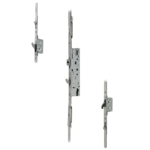 DOORMASTER Professional Lever Operated Latch & Hook - 2 Adjustable Hooks 2 Rollers (UPVC Door) - 45/92