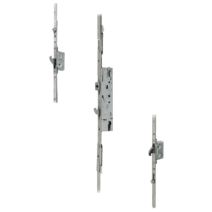 DOORMASTER Professional Lever Operated Latch & Hook - 2 Adjustable Hooks 2 Rollers (UPVC Door) - 35/92