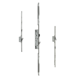 DOORMASTER Adjustable Lever Operated Latch & Hook - 2 Adjustable Hooks (UPVC Door) - 35/92