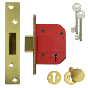 UNION J2100S StrongBOLT BS 5 Lever Deadlock - 64mm PB KD Visi
