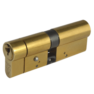 YALE Snap Resistant Euro Double Cylinder - 90mm 45/45 (40/10/40) KD PB