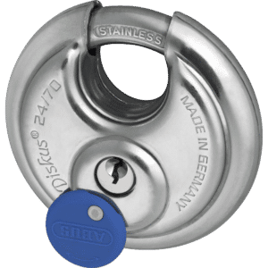 ABUS 24IB Series Stainless Steel Diskus Discus Padlock - 71mm KA (32528) 24IB/70 Boxed