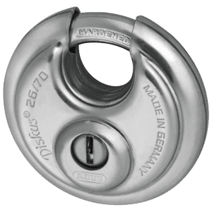 ABUS 26 Series Solid Lock Body Diskus Discus Padlock - 71mm KA EE0226 26/70 Boxed