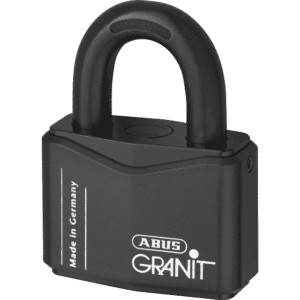 ABUS 37 Series Granit `Plus` Mechanism Solid Steel Rekeyable Open Shackle Padlock - 77mm KA (4436115) 37RK/70 Boxed